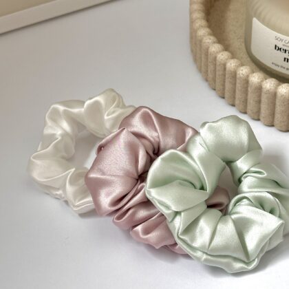 Jedwabna gumka do włosów duża