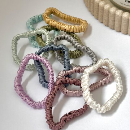 Jedwabna gumka do włosów mini