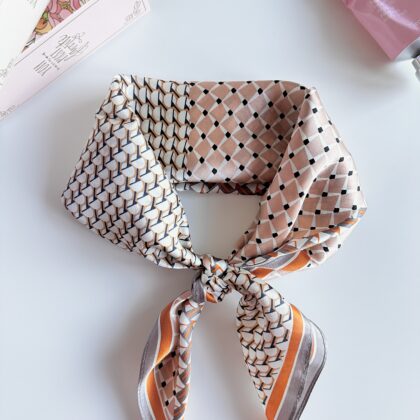 Szalik №45 Jedwabny Pomarańczowy