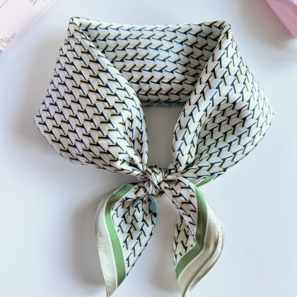 Szalik №45 Jedwabny Zielony