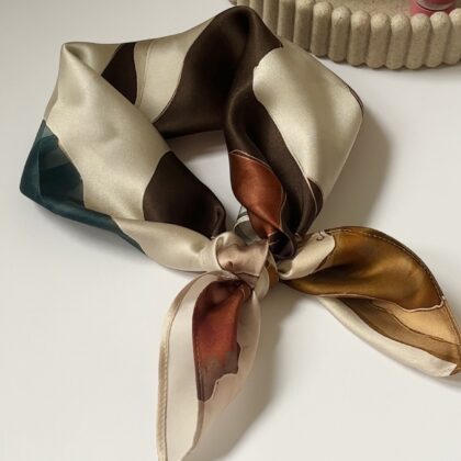 Szalik №74 Jedwabny Wielokolorowy „Lekkość”