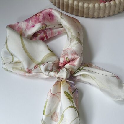 Szalik №75 Jedwabny „Kwitnę po swojemu”